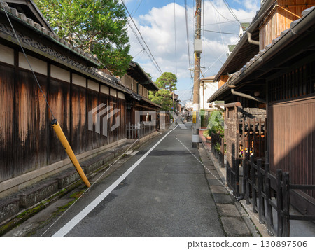 日本京都傳統風味的街道 130897506
