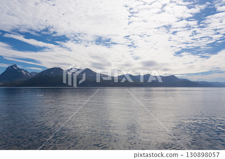 Navigation on Beagle channel, beautiful Argentina landscape Navigation on Beagle channel, beautiful Argentina landscape 130898057