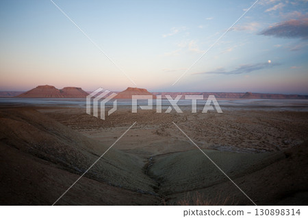 Karyn Zharik depression, Mangystau region, Ustyurt natural reserve, Kazakhstan 130898314