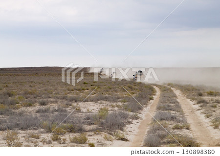 Off road vehicles in Mangystau region, Kazakhstan 130898380