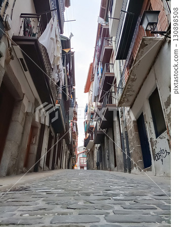 Lekeitio town street view, Spain 130898508