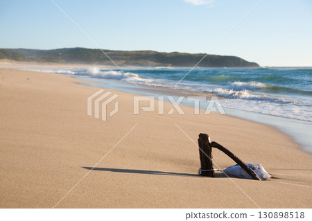 Galician beach landscape, Galicia, Spain. Do Rostro beach. 130898518