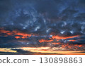 Sky Replacement Sunset Low Clouds 130898863