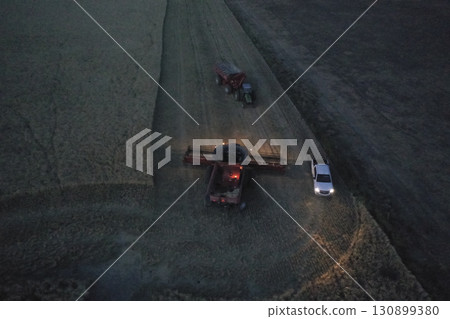 Sorghum harvest, in La Pampa, Argentina Sorghum harvest, in La Pampa, Argentina 130899380