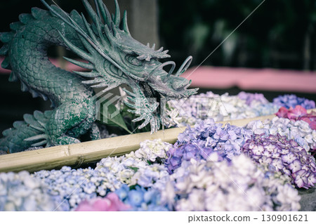 花水盆、龍與繡球 130901621
