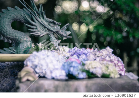 花水盆、龍與繡球 130901627