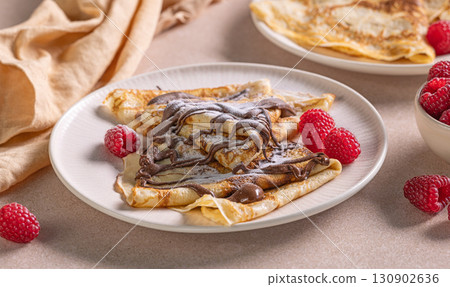 freshly baked crepes 130902636