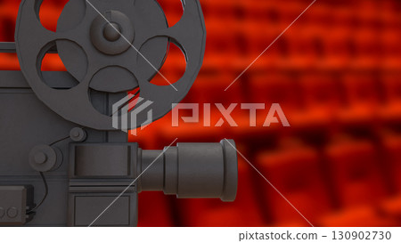 The Black camera for cinema or entertainment concept 3d Rendering The Black camera for cinema or entertainment concept 3d Rendering 130902730