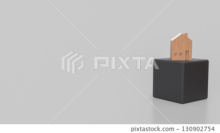The House for Property or Building Business 3d Rendering. 130902754