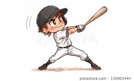 Illustration of a baseball boy 130903444