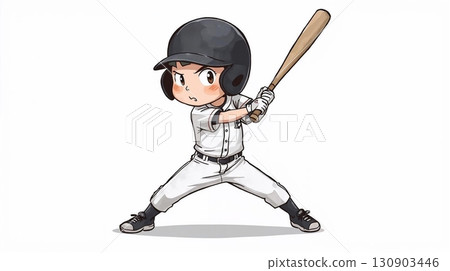 Illustration of a baseball boy Illustration of a baseball boy 130903446