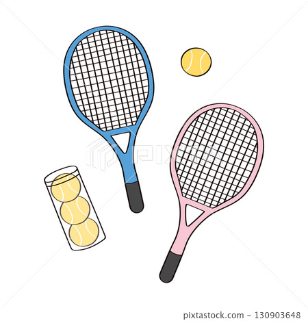 網球器材插圖 網球器材插圖 130903648