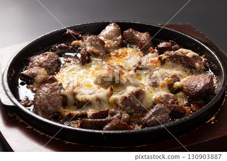Grilled beef tongue with cheese 130903887
