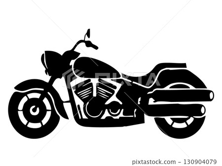 Motorcycle silhouette 130904079