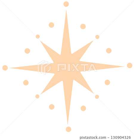 Light orange sparkling star Light orange sparkling star 130904326
