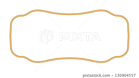 Golden shiny luxury 3d frame in oriental style. Islamic ornamental frame, arabesque border. Indian decorative element, morocco shapes. Vector illustration for greeting card, design Golden shiny luxury 3d frame in oriental style. Islamic ornamental frame, arabesque border. Indian decorative element, morocco shapes. Vector illustration for greeting card, design 130904557