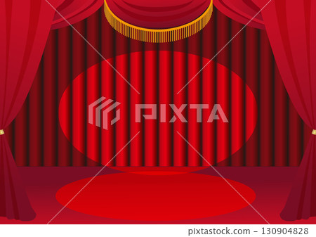 聚光燈照亮的舞台佈 130904828