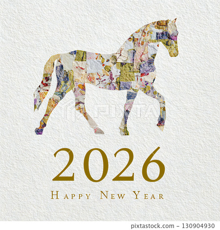2026 New Year's card material: Horse 130904930