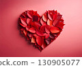 Red leaf heart 130905077