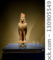 Ancient statue of Horus on display at the Grand Egyptian Museum in Giza 130905549