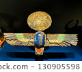 Scarab god on display at the Grand Egyptian Museum in Giza 130905598