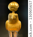 Ancient statue of Horus on display at the Grand Egyptian Museum in Giza 130905657