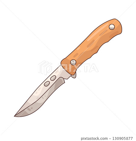 illustration of tactical knife 130905877