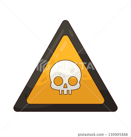 illustration of danger symbol illustration of danger symbol 130905886