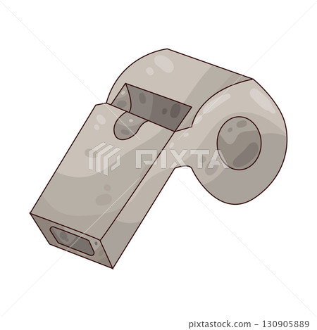 illustration of police whistle 130905889