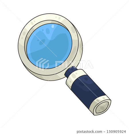 illustration of magnifying glass inspection 130905924