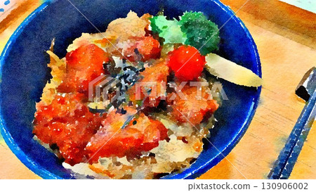 Watercolor style food 130906002