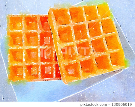 Watercolor style food 130906019