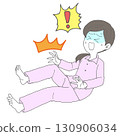 Woman with cramp in leg 3 turns pale 130906034