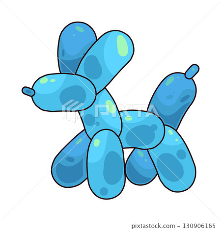 illustration of dog balloon 130906165