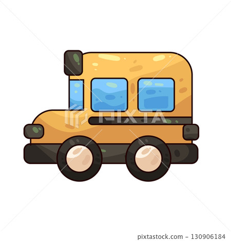illustration of toy school bus 130906184