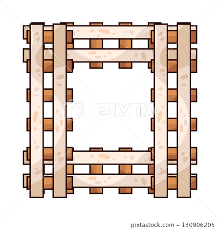 illustration of toy train track illustration of toy train track 130906205