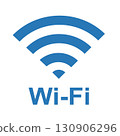 Wi-Fi mark pictogram, icon, mark, guide, logo 130906296