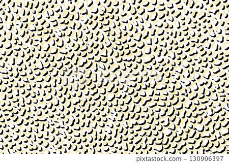 Illustration of a leopard print with a pale pastel orange pattern and a gravel pavement with black and white shading Illustration of a leopard print with a pale pastel orange pattern and a gravel pavement with black and white shading 130906397
