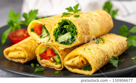 Fresh egg rolls filled vegetable 130906677