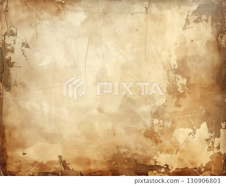 Vintage style old paper background texture with warm color and texture 130906803