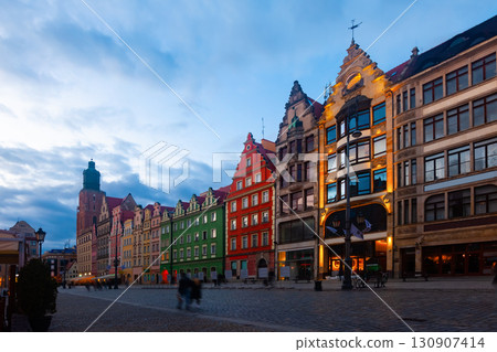 Market square at night. Wroclaw. Poland Market square at night. Wroclaw. Poland 130907414