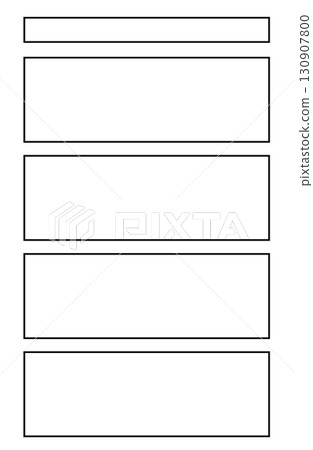 Manga-style frame - Simple four-panel template 130907800