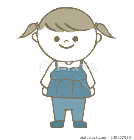 Girl in long sleeves and long pants 130907970