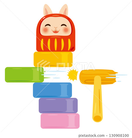 Year of the Rabbit Daruma Drop Success 130908100