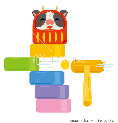 Year of the Ox Daruma Drop Success 130908150