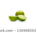 Citrus lime fruit isolated on white background cutout 130908503