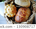 Assortment of delicious freshly baked bread 130908717