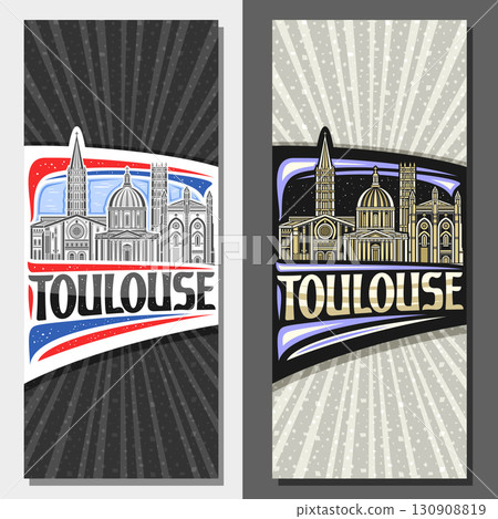 Vector vertical layouts for Toulouse Vector vertical layouts for Toulouse 130908819