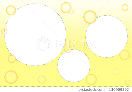Bubbles & Fizzy Photo Frame Background, Yellow, Photo Included 130909392
