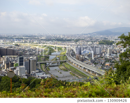 View of the city from the observation deck on Satsukiyama 130909426